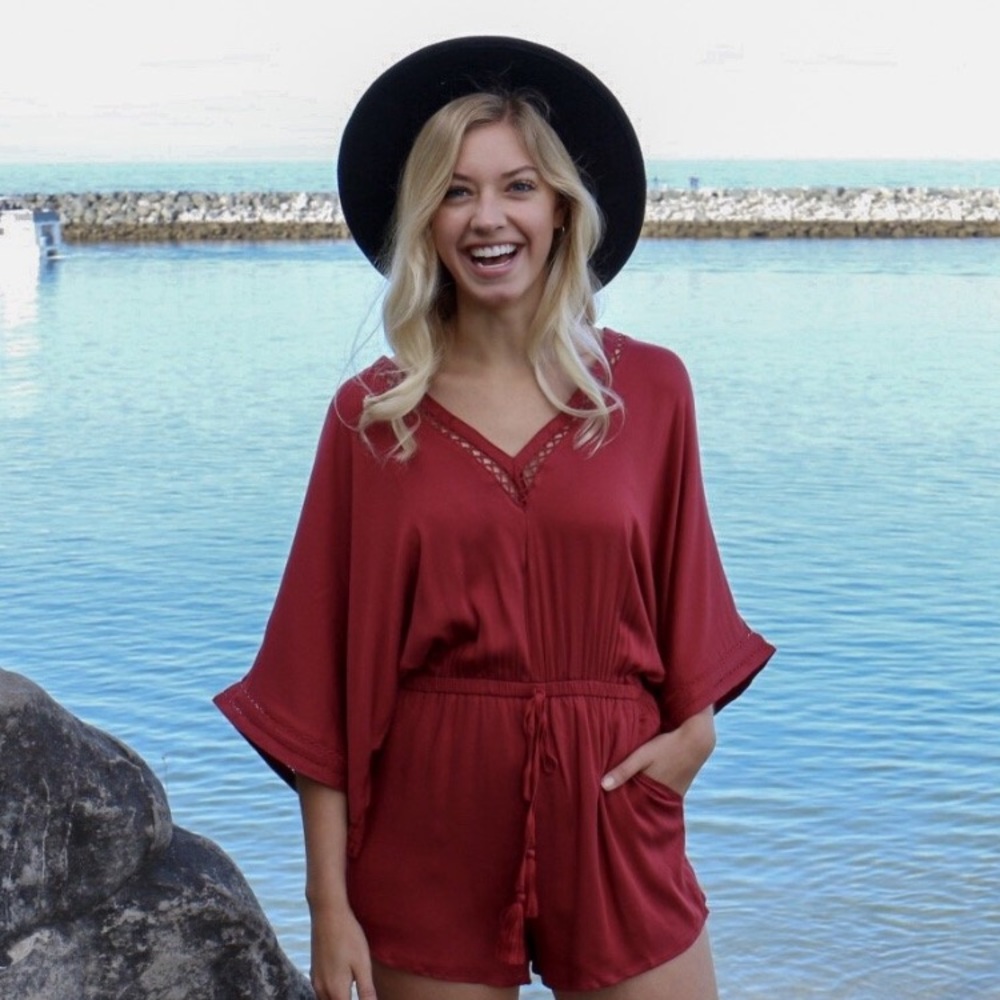 NWT Red Boutique Romper